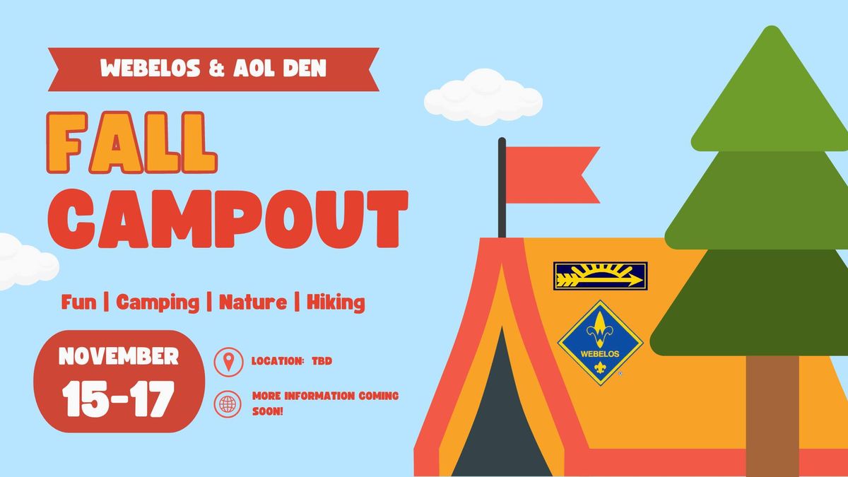 Webelos & AOL Campout