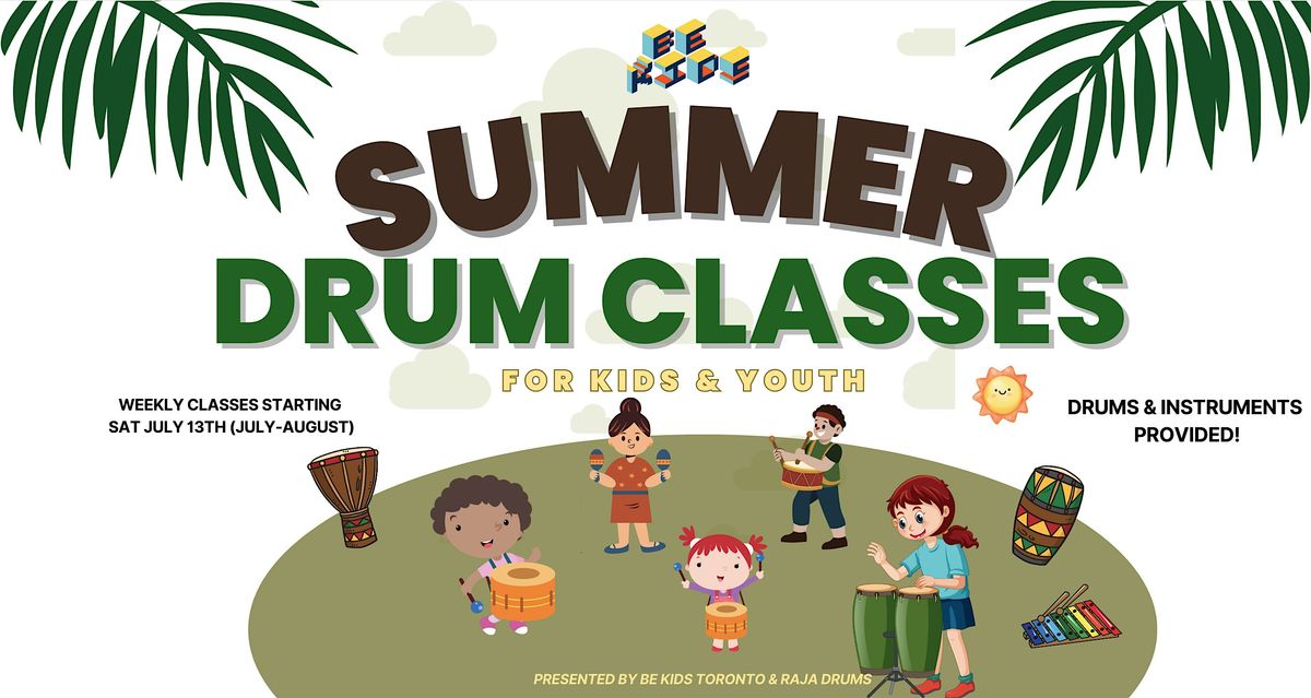 Summer Drum Classes for Kids Ages 6-8