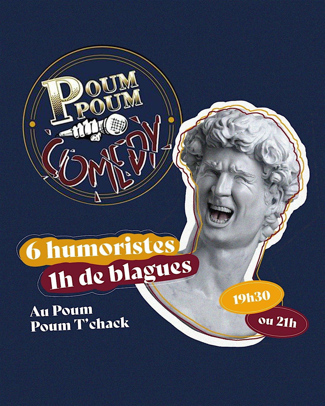 POUM POUM COMEDY, 1h de standup au Poum Poum T'chack