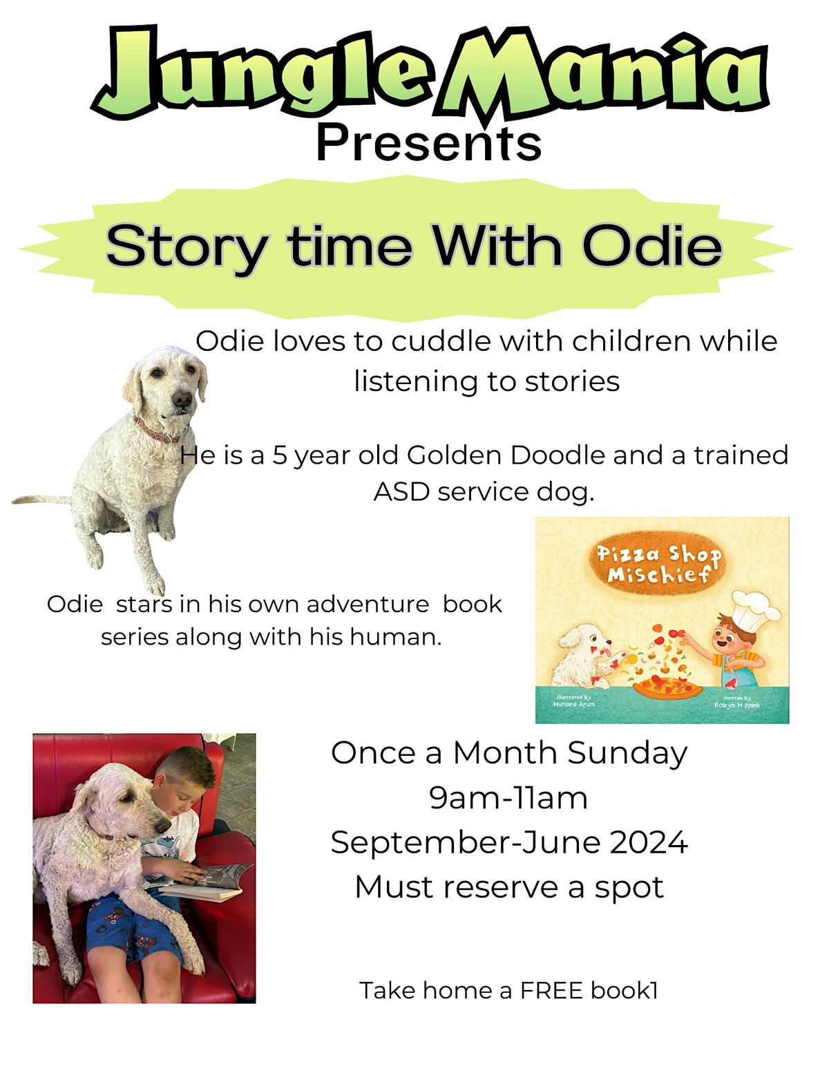 Story time with Odie