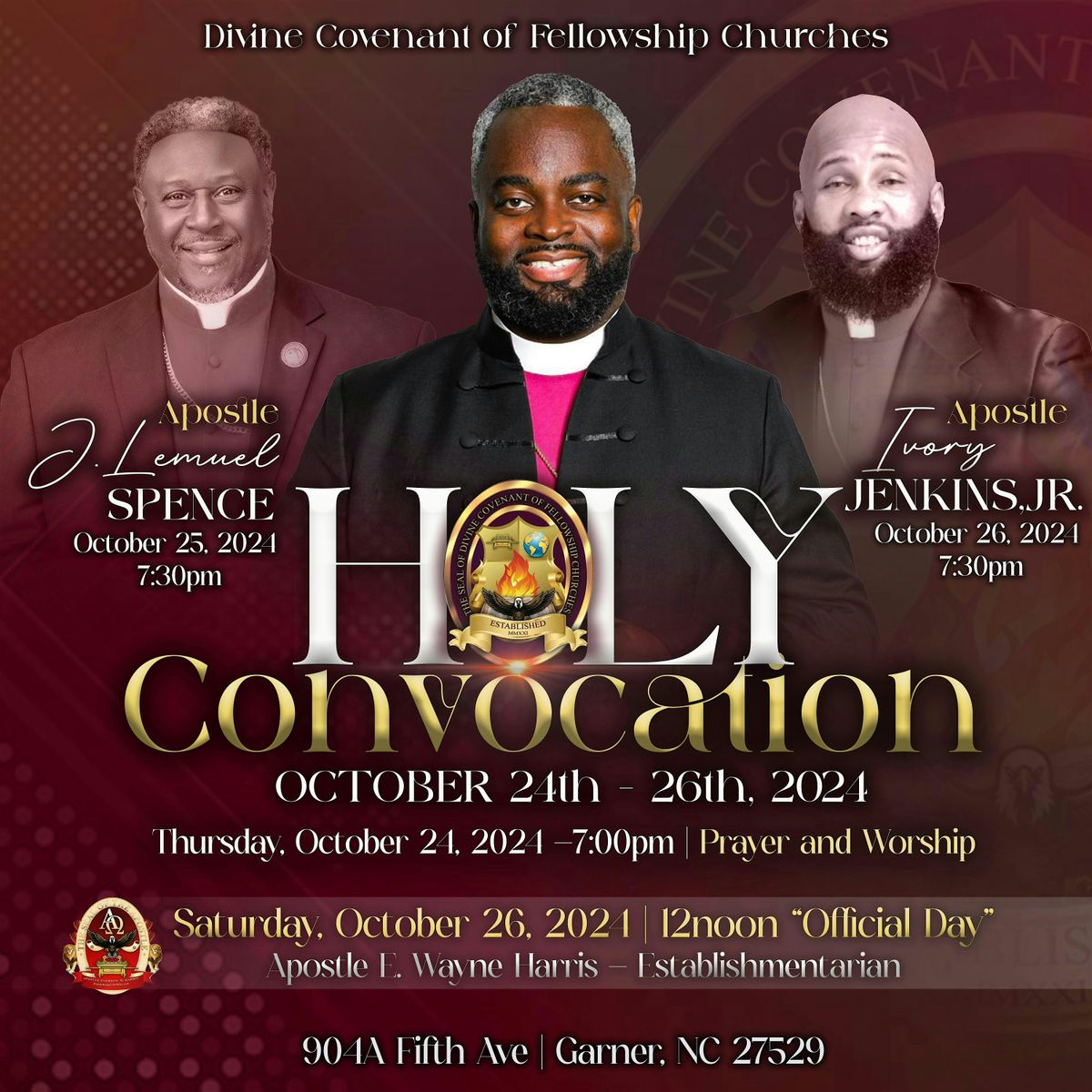 Divine Covenant Of Fellowship Churches Holy Convocation