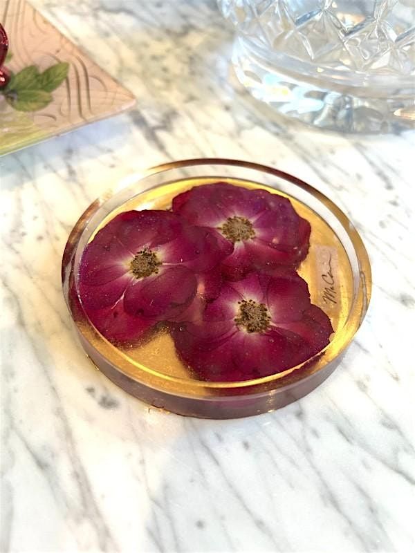 Floral Resin Trinket Dish Class, Lakewood Brewery Dallas by Hoamsy