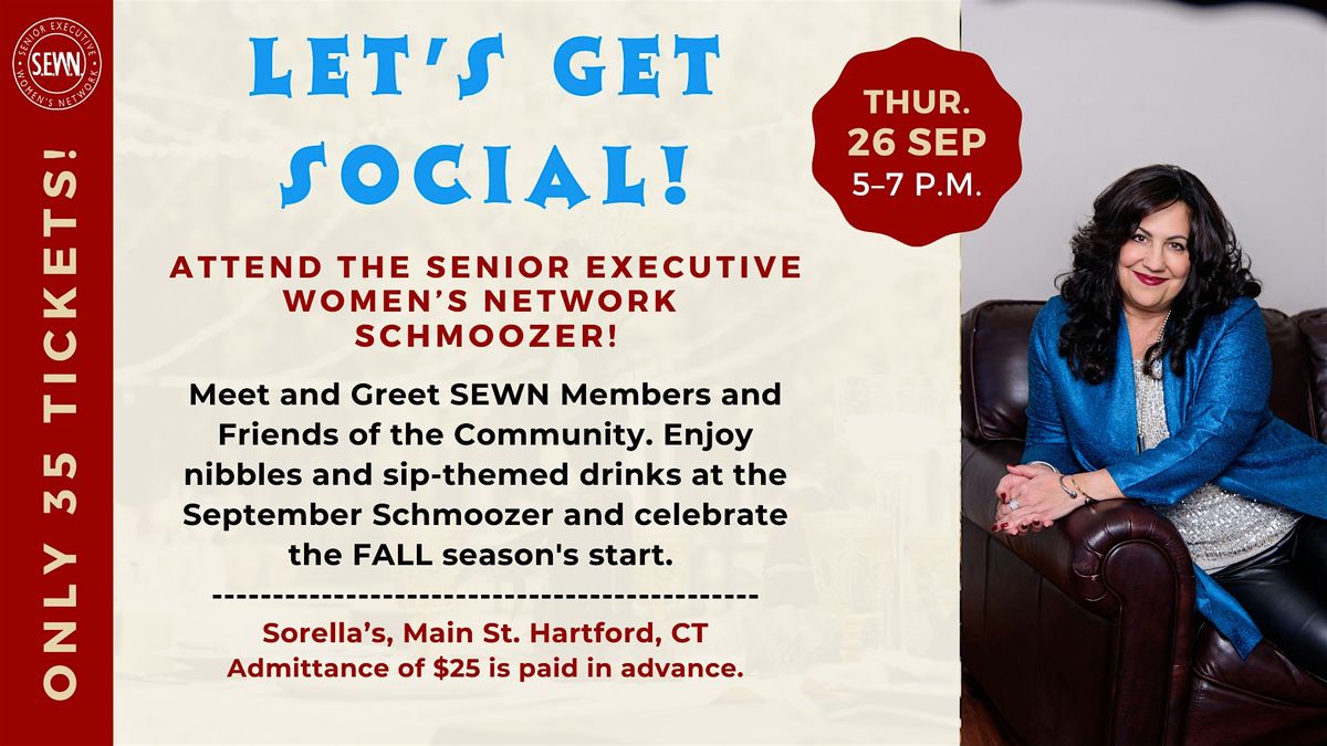 Let's Get Social! SEWN September Schmoozer!