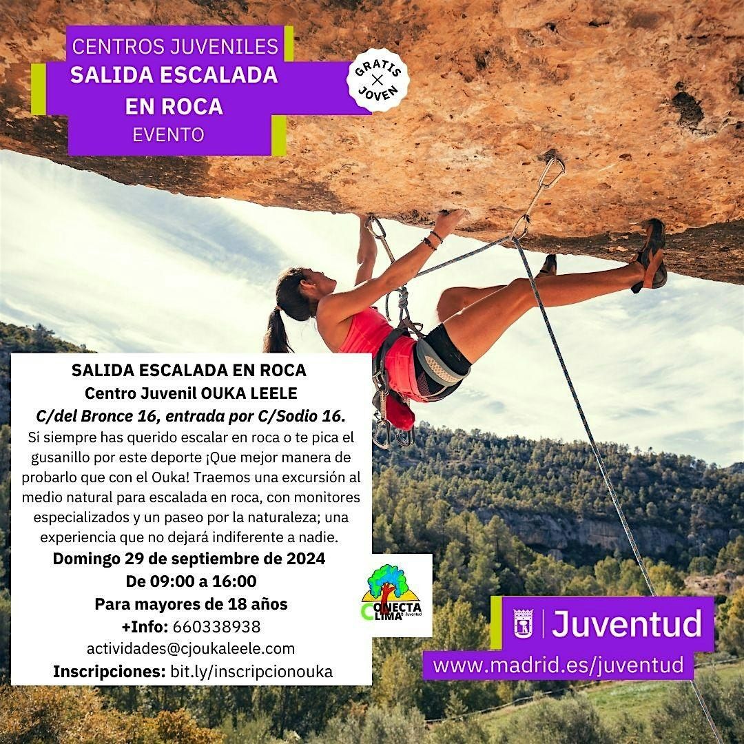 INICIACI\u00d3N A LA ESCALADA EN ROCA - GRATIS