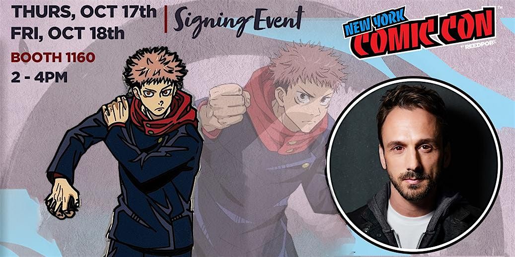 New York Comic Con special 2-day signing event with Adam McArthur