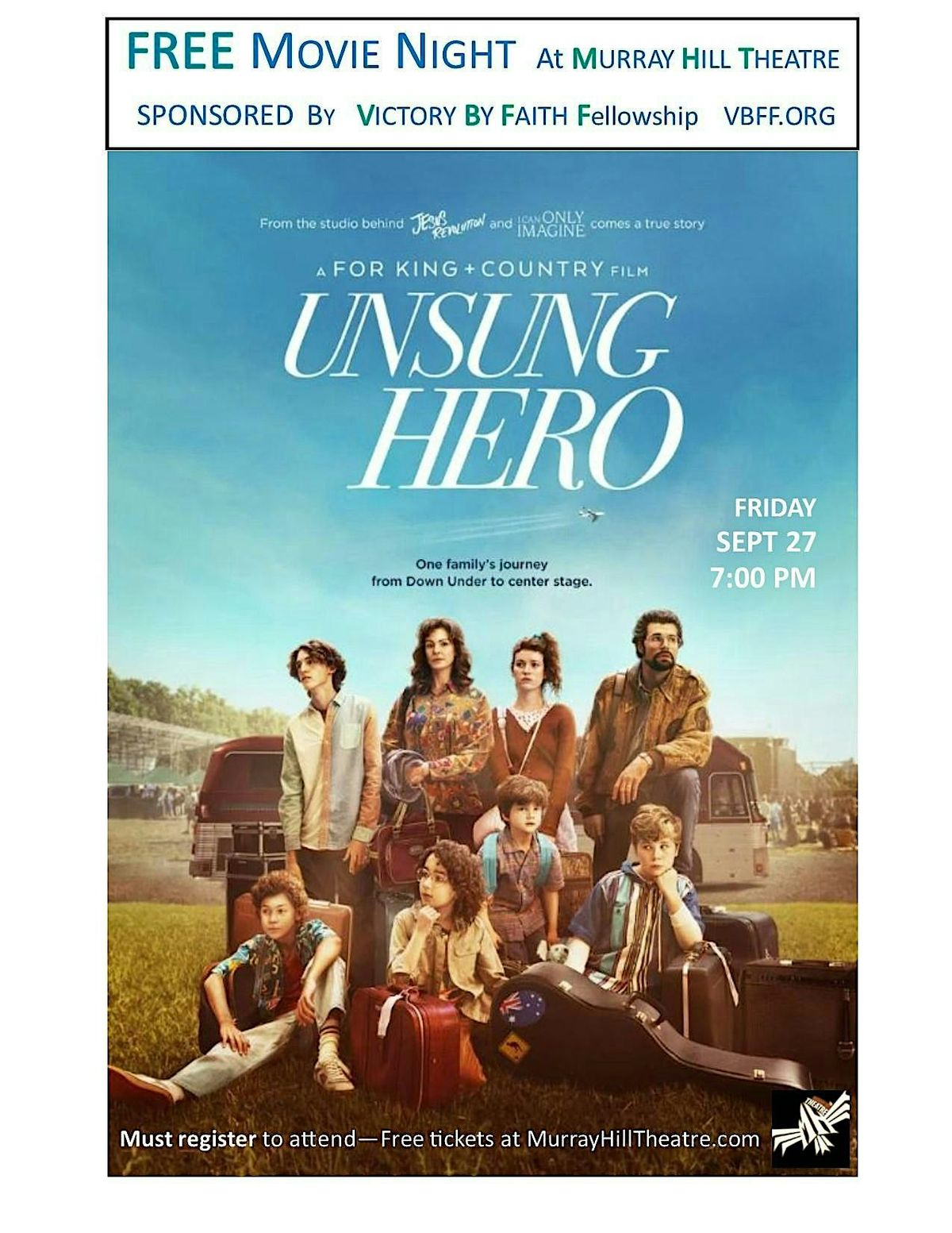 Unsung Hero   - A For King + Country film. based on a True Story.