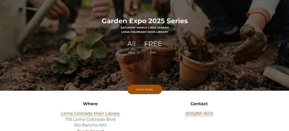 Loma Colorado Garden Expo Information Table 2025