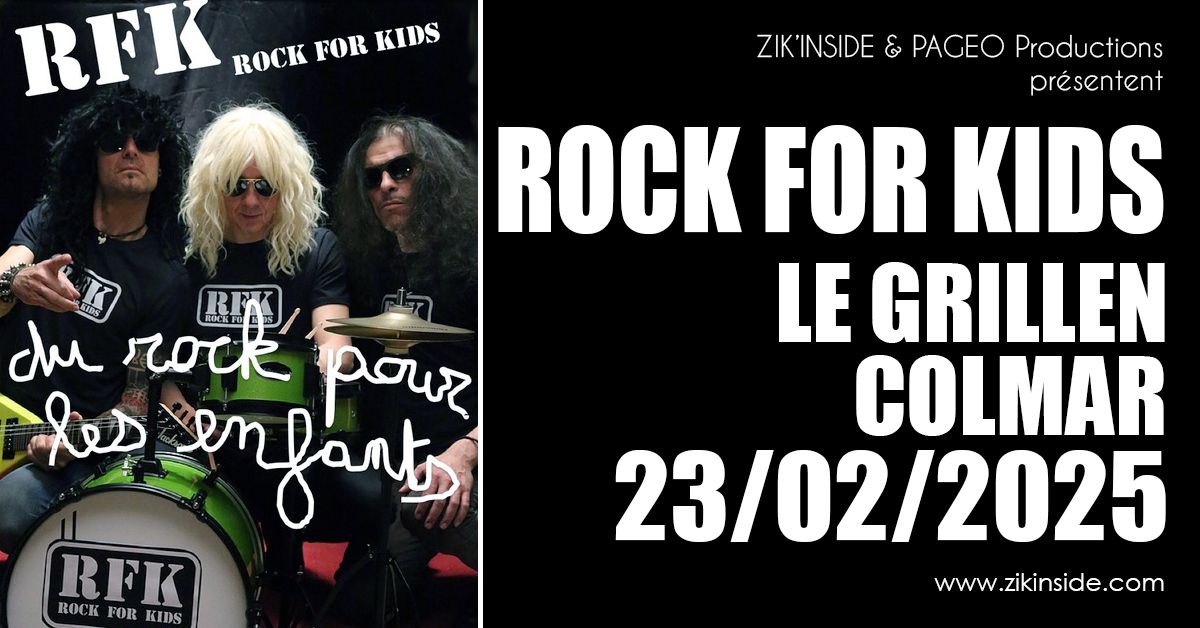 ROCK FOR KIDS Concert Rock pour les jeunes de 7 \u00e0 77 ans