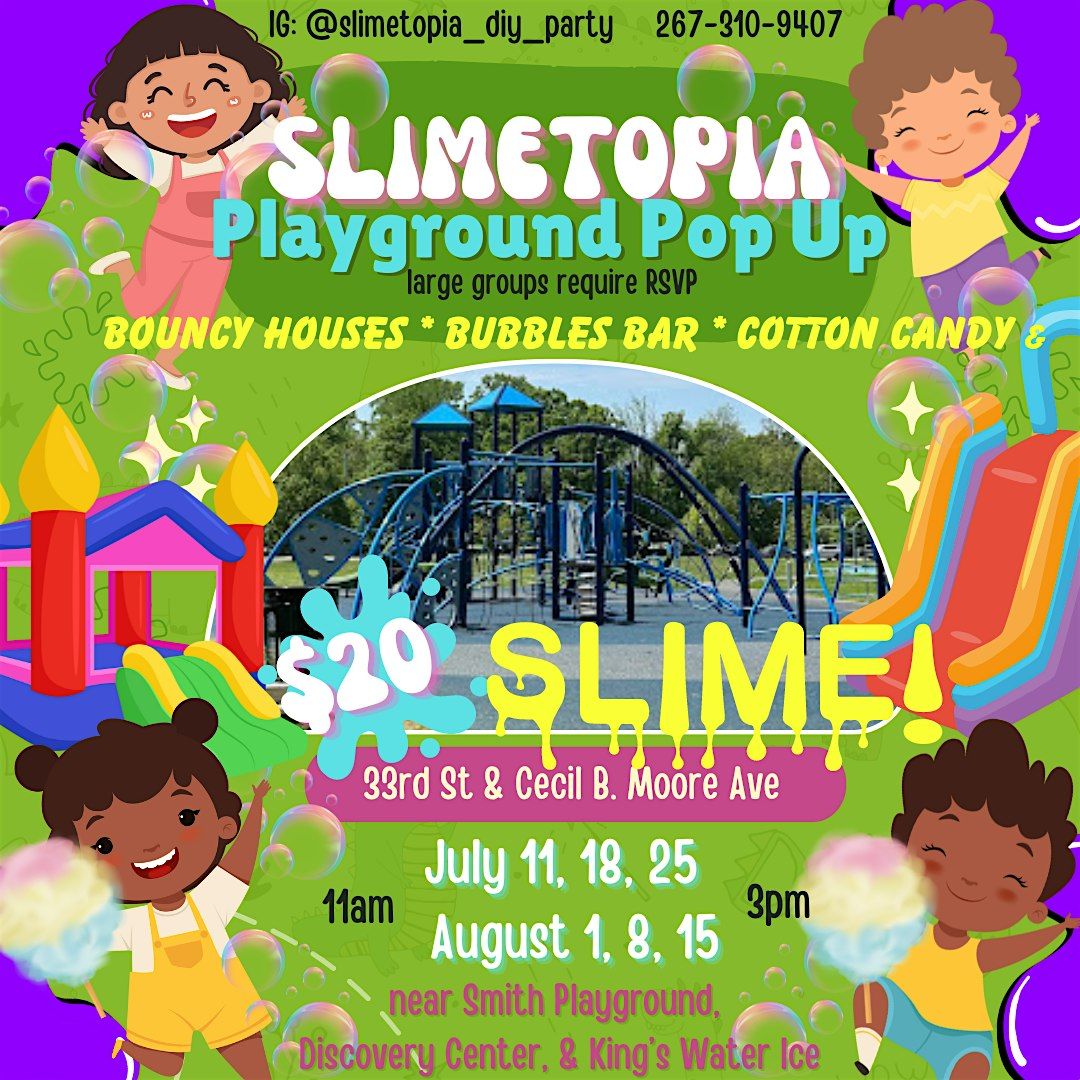 Summer Slime Party Playground Pop-up