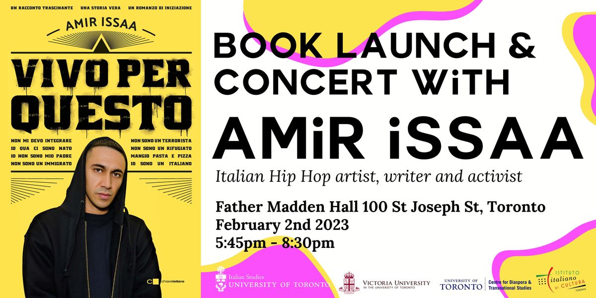 Book Launch and Concert with Amir Issaa