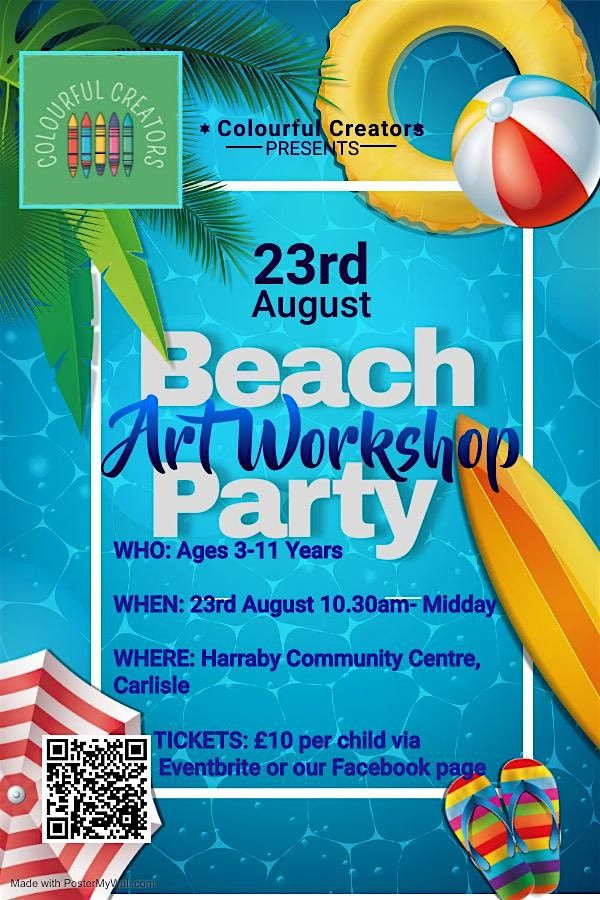 Colourful Creators Beach Party Art Workshop