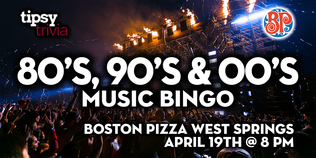 Fort McMurray: Canadian Brewhouse - 80's, 90's & 00's Bingo - May 8, 7pm