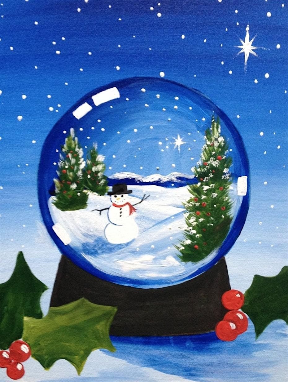 Paint and Sip - Snow Globe | Revolution Glasgow