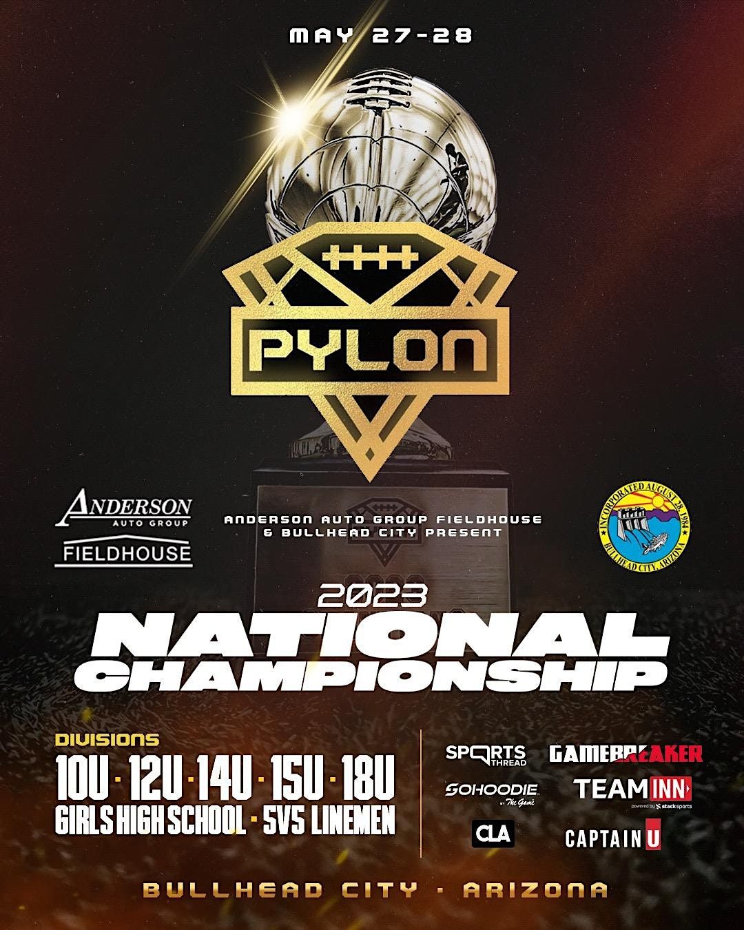 Pylon Ccd Pylon 2023 National Championship, Anderson Auto Group Fieldhouse ...