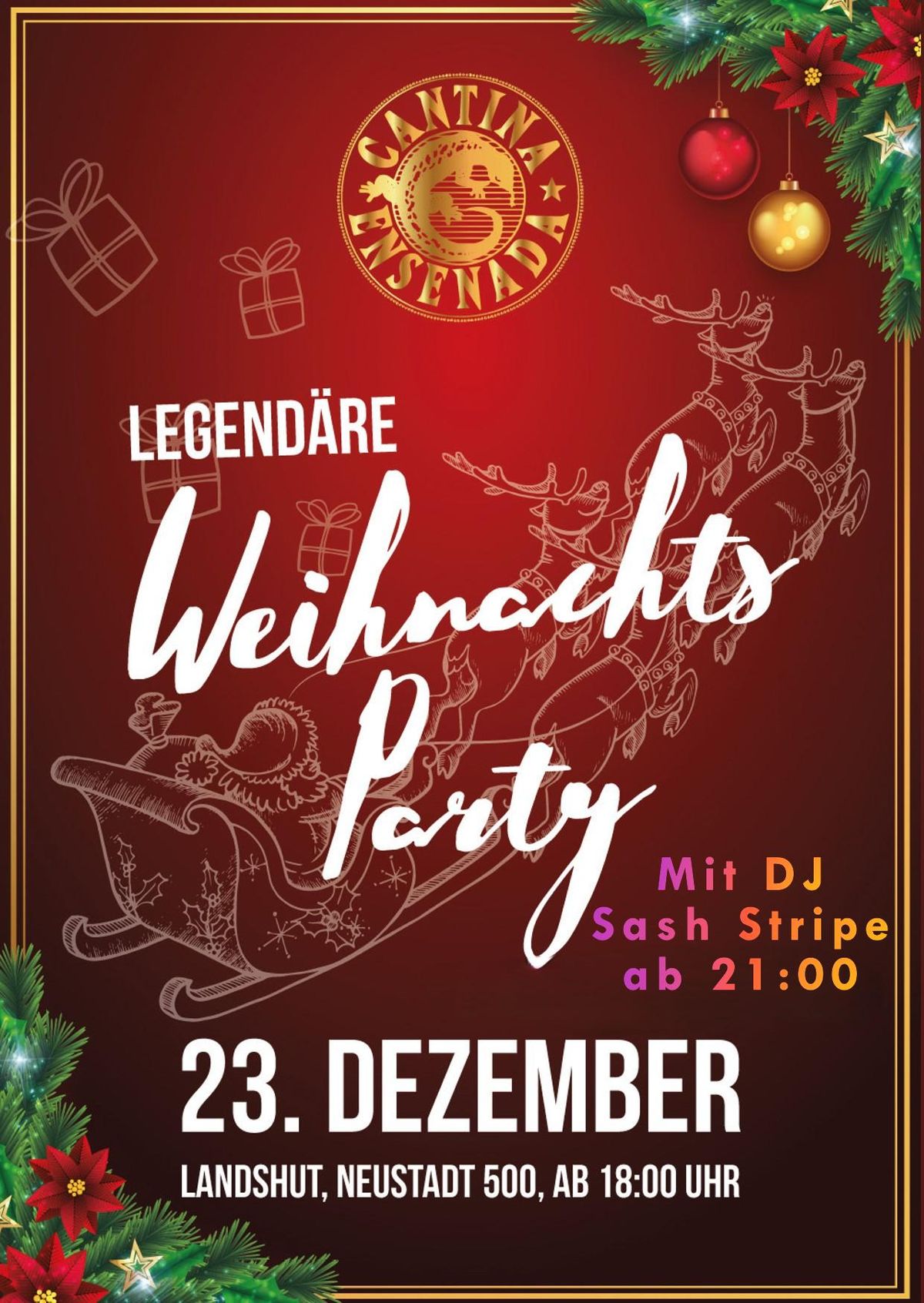 Legend\u00e4re Cantina Weihnachtsparty