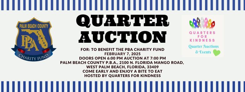 Quarter Auction for To Benefit The PBA Charity Fund