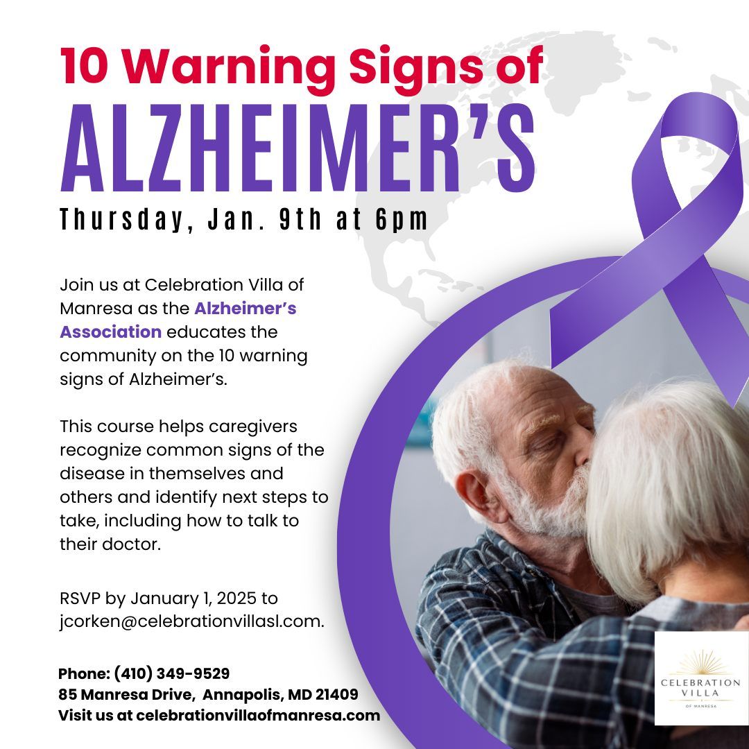 10 Warning Signs of Alzheimer's Seminar