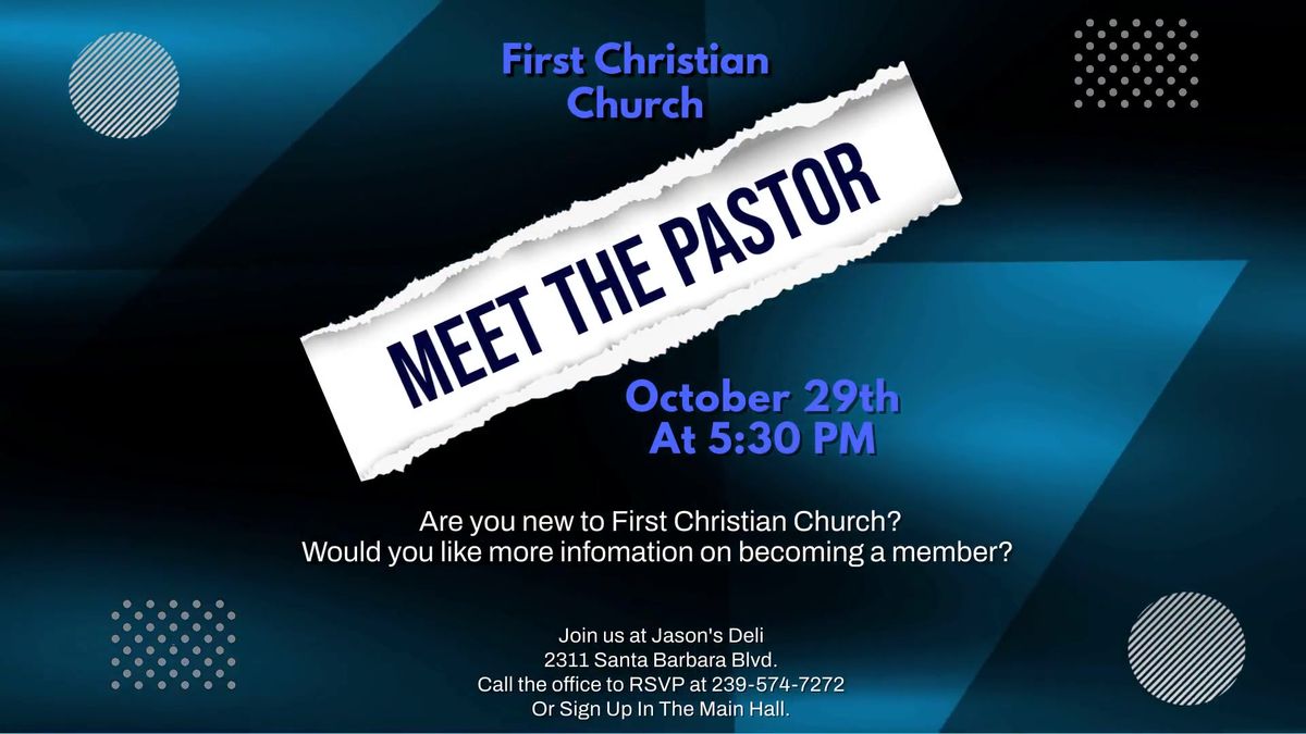 Meet The Pastor