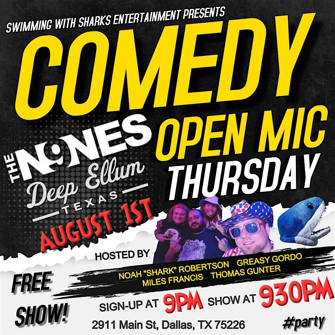 Thursday Night Comedy Show and Open Mic at The Nines 930PM