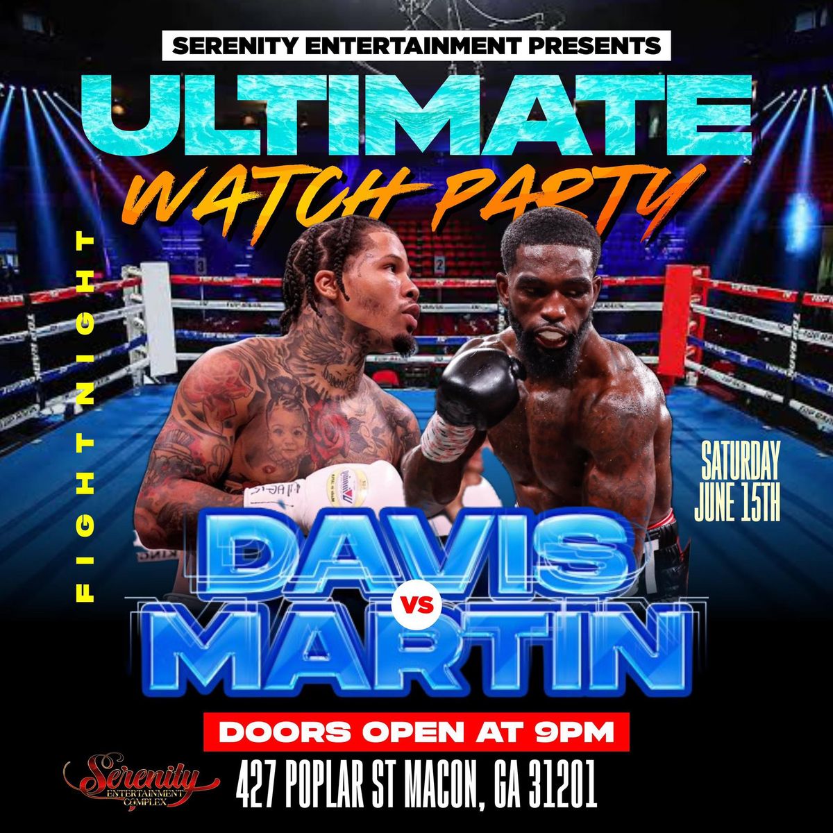 Davis vs Martin Fight Party