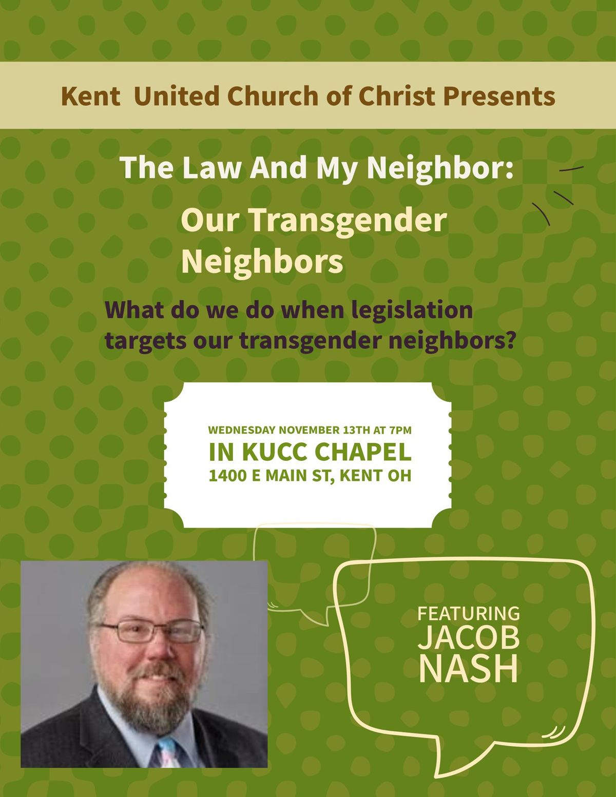 The Law and My Neighbor:  Our Transgender Neighbors