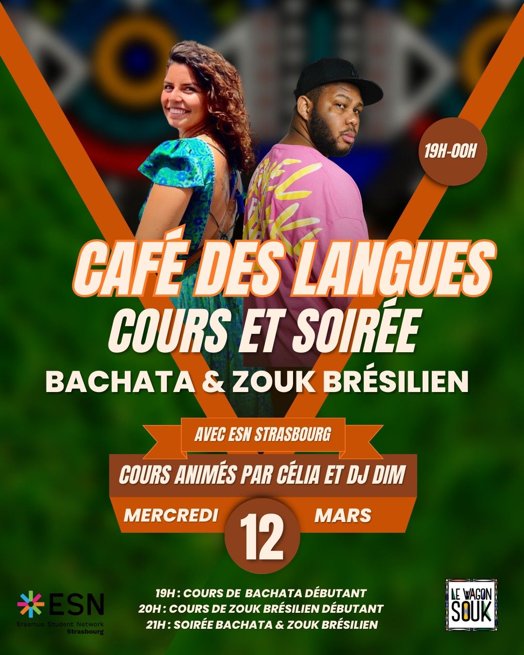 \ud83d\udc83 CAF\u00c9 DES LANGUES - COURS & SOIR\u00c9E BACHATA \/ ZOUK BR\u00c9SILIEN \ud83d\udc83