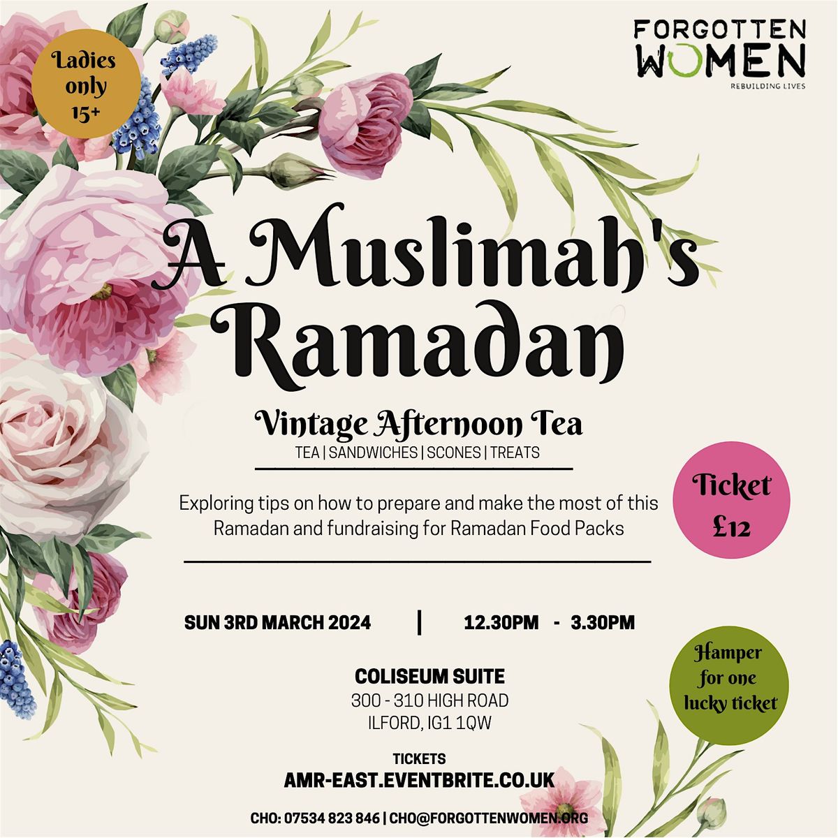 A Muslimah's Ramadan - Vintage Afternoon Tea EAST LONDON