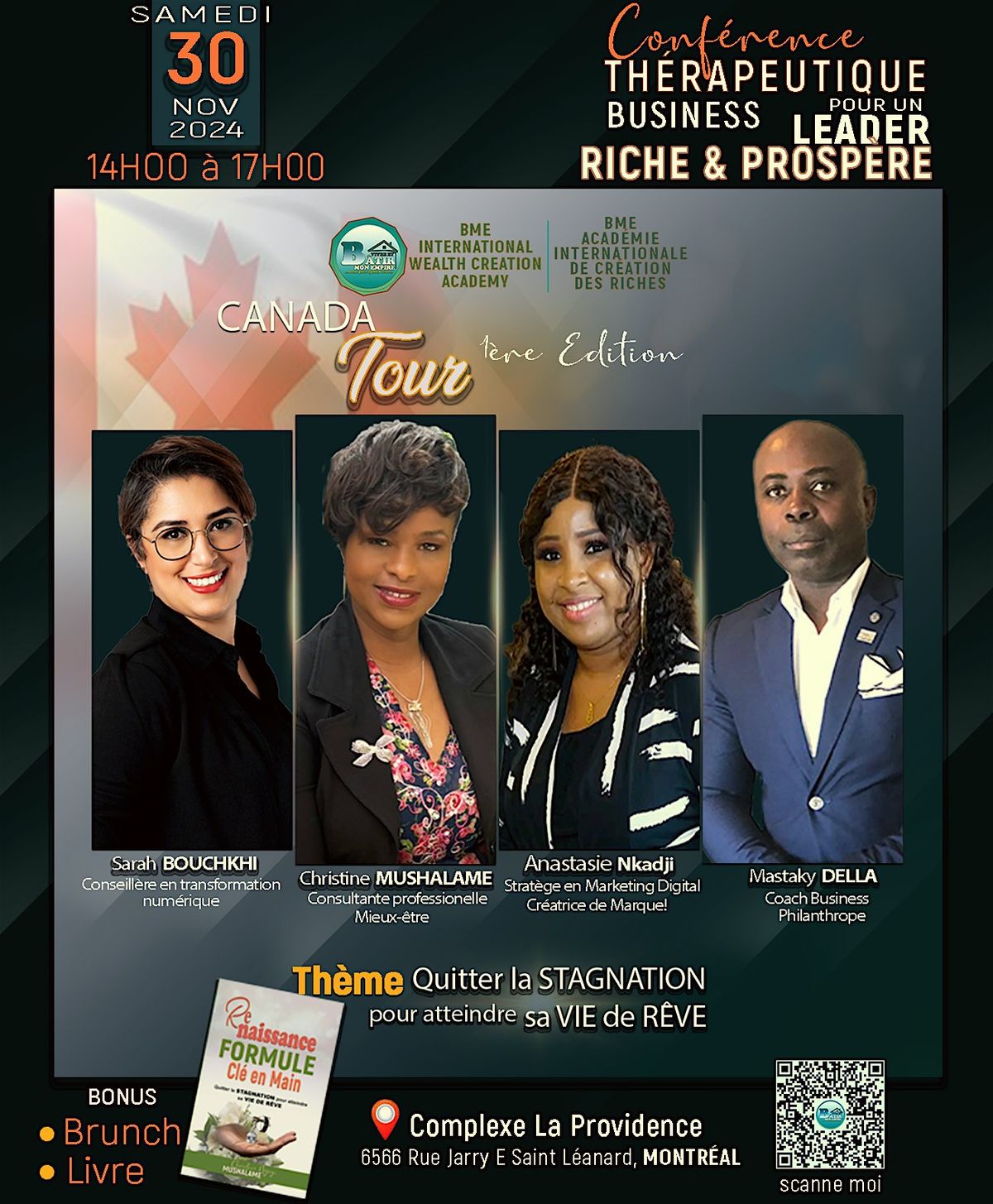 CONF\u00c9RENCE TH\u00c9RAPEUTIQUE BUSINESS,  pour un LEADER RICHE & PROSP\u00c8RE