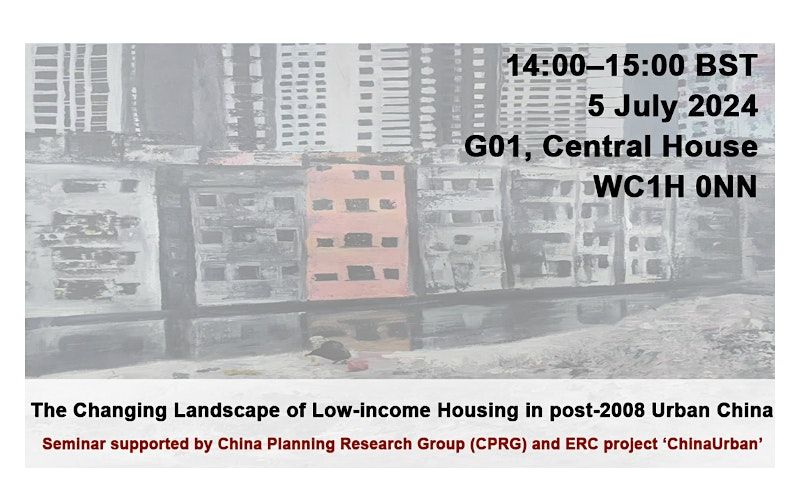 The Changing Landscape of Low-income Housing in post-2008 Urban China