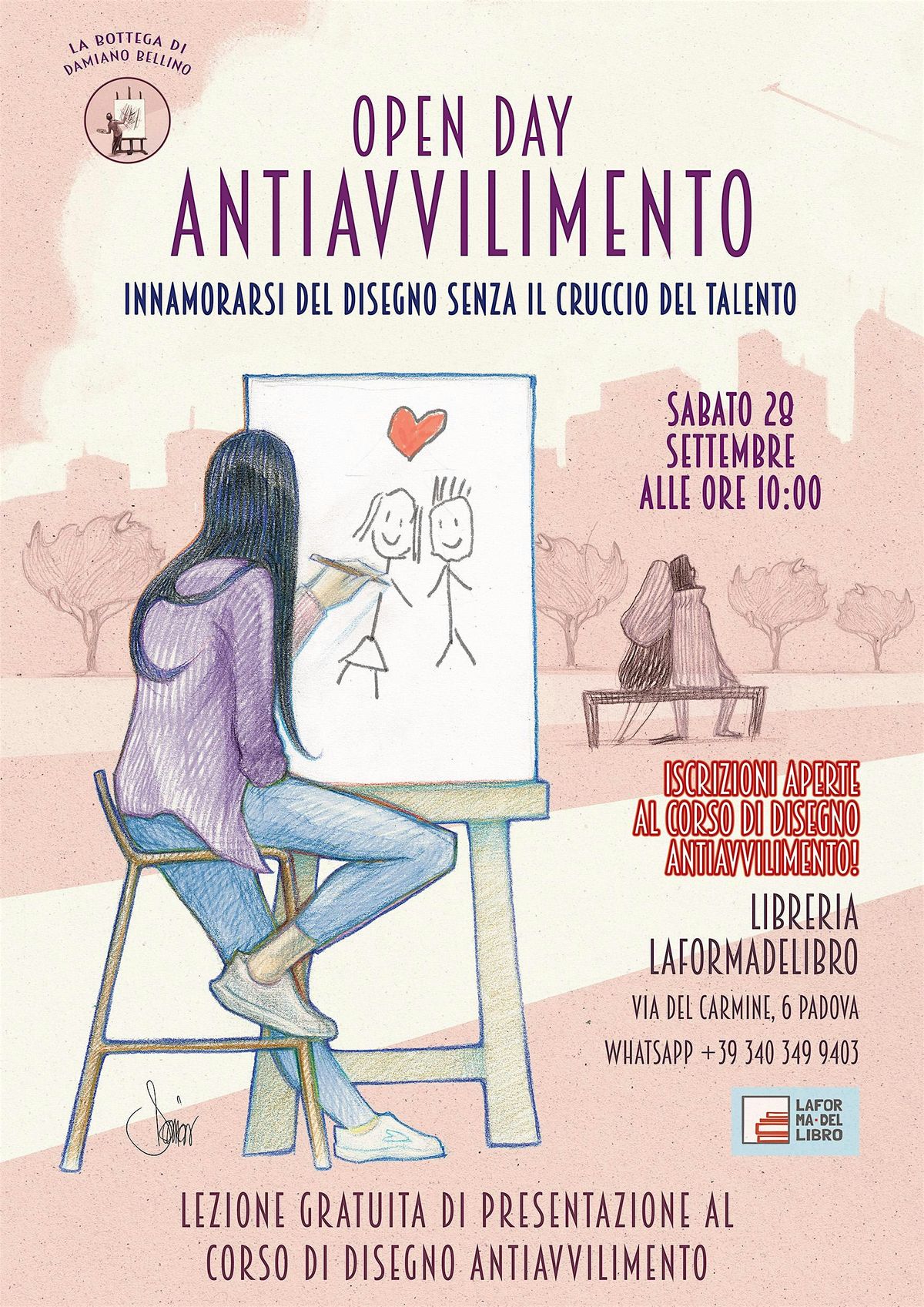 OPEN DAY corso di DISEGNO ANTIAVVILIMENTO