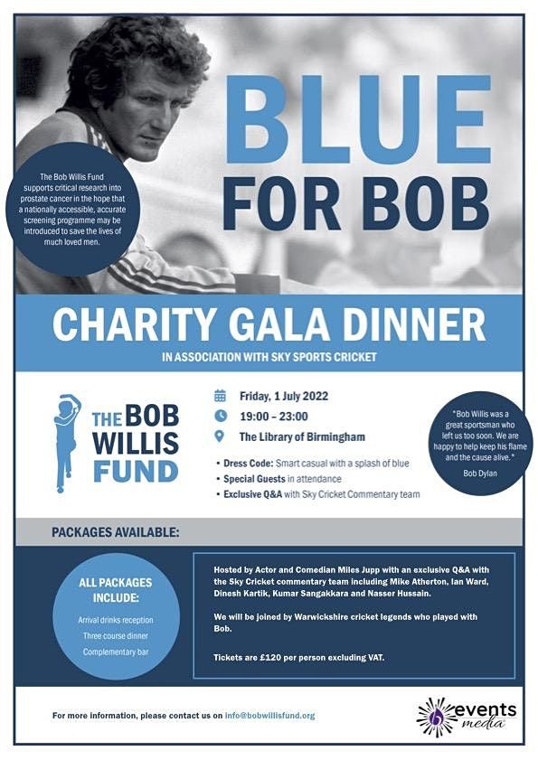 The Bob Willis Fund Gala Dinner