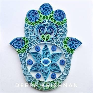 Virtual: Hamsa - Paper Quilling