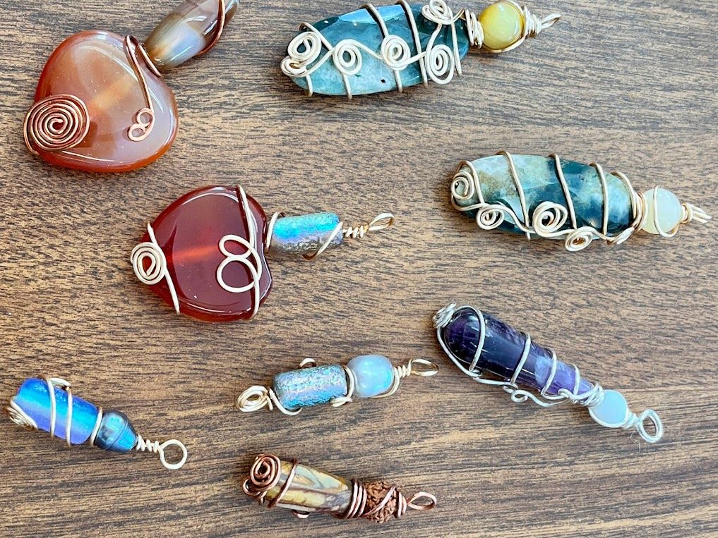 Wire Wrap Bead Pendants