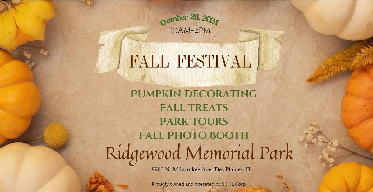 Ridgewood Cemetery Fall Festival