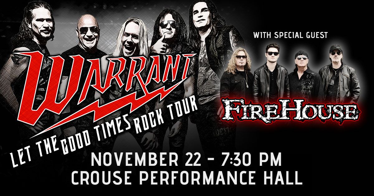 WARRANT with Special Guest FireHouse