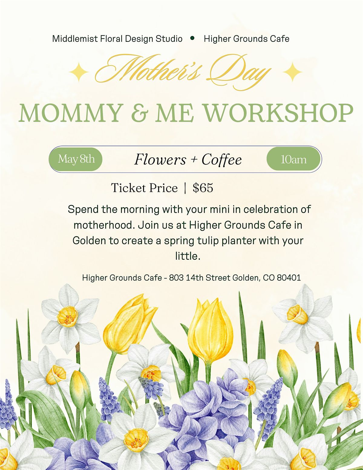 Middlemist Mommy + Me Flower Workshop