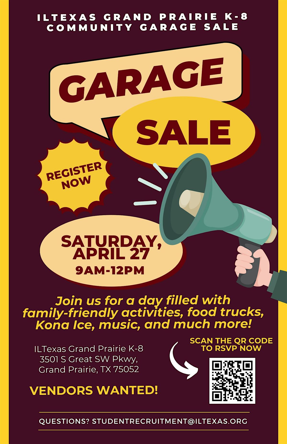 ILTexas Grand Prairie K-8 Community Garage Sale