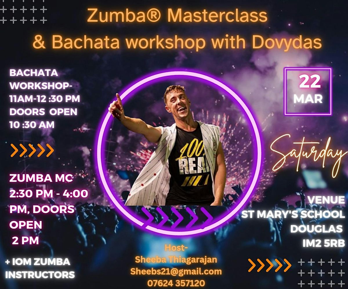 Zumba Masterclass & Bachata workshop with Dovydas Veiverys