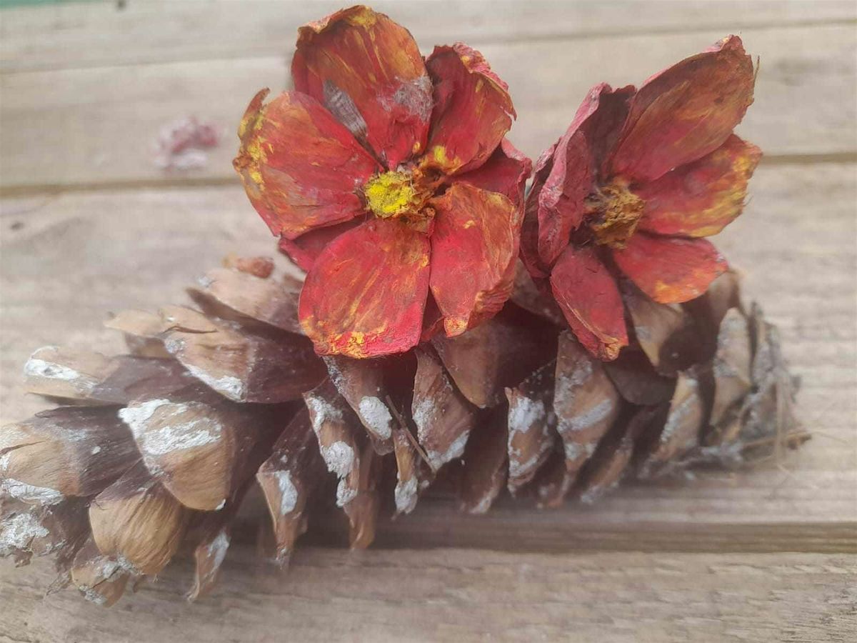 Make your own Pine Cone Flowers