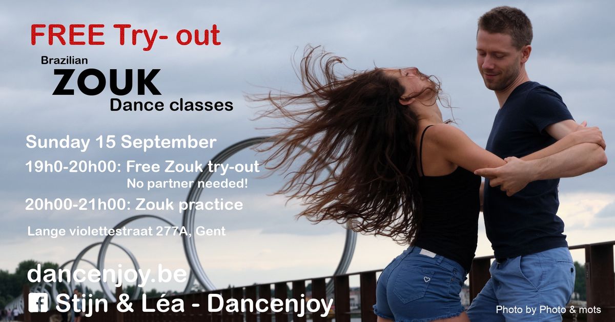 Free try-out | Brazilian Zouk partner dance & practice