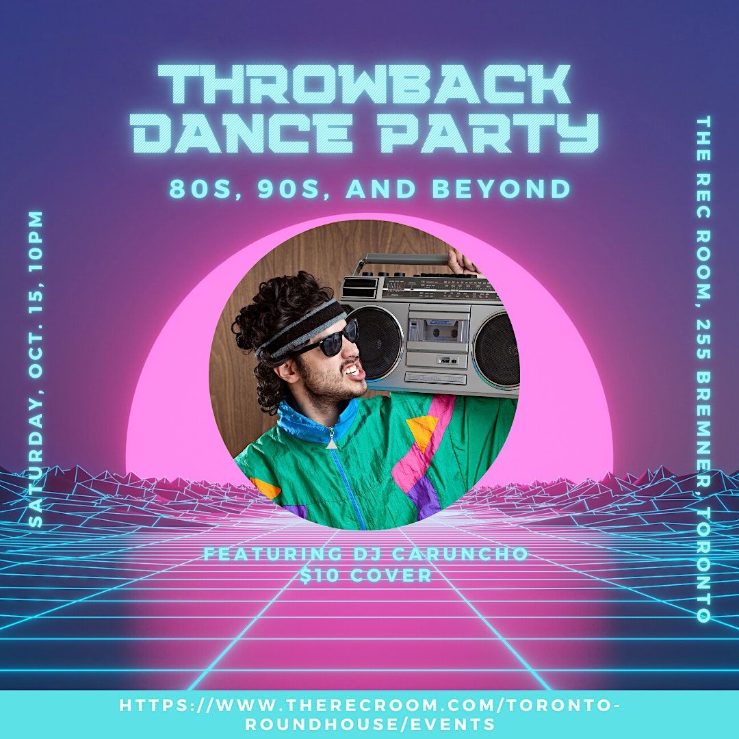 A Throwback Dance Party at the Rec Room 80s, 90s, and beyond! Tickets