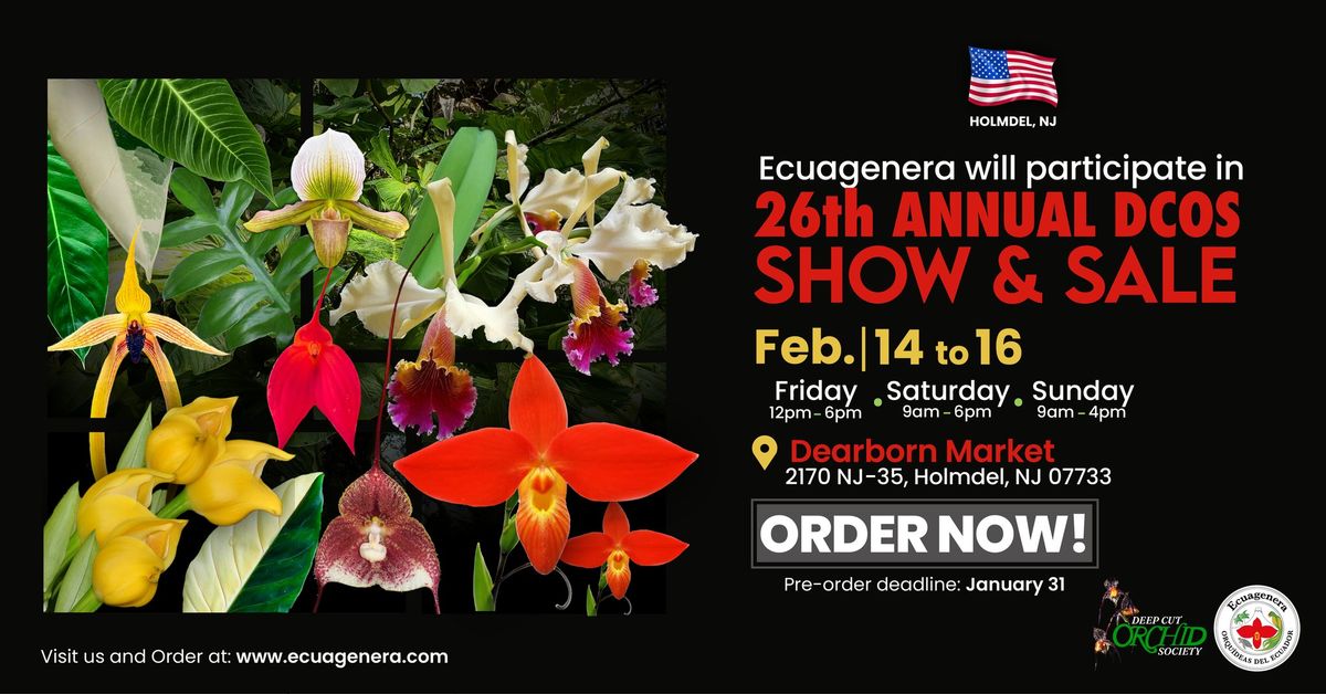 Ecuagenera will participate in 26th ANNUAL DCOS SHOW & SALE