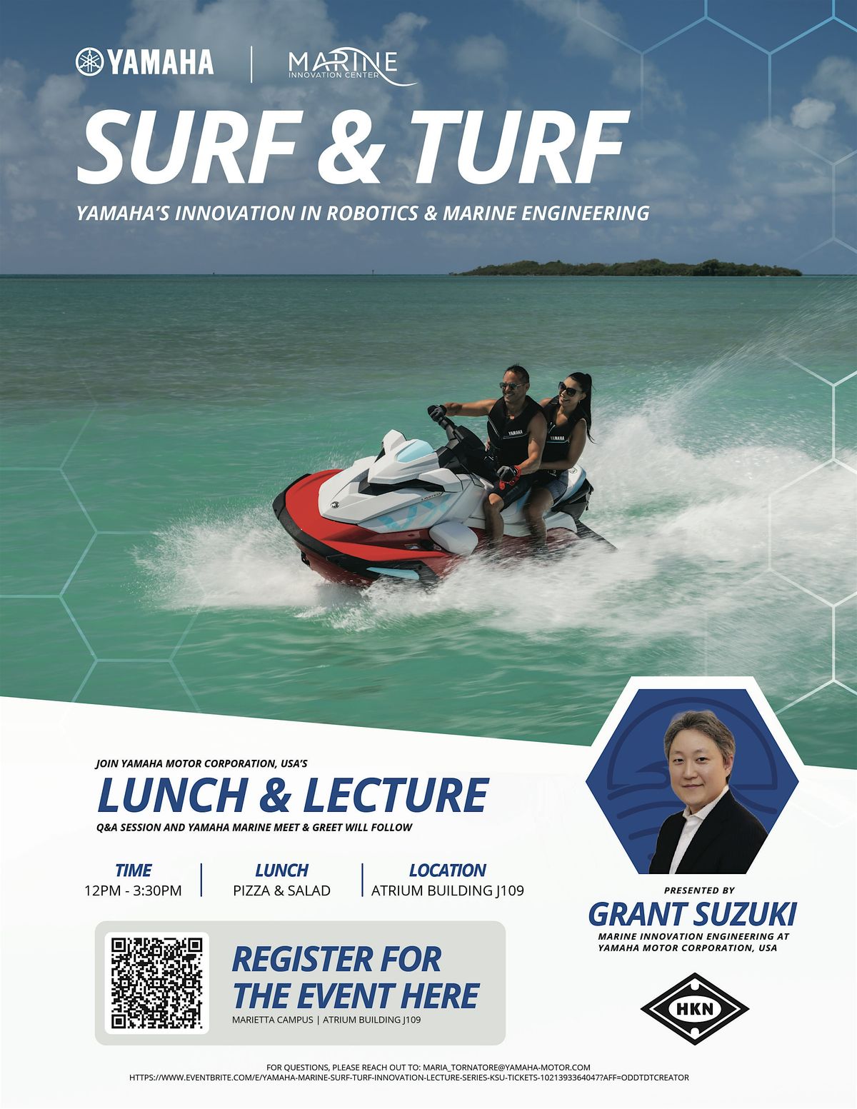 Yamaha Marine "Surf & Turf"  Innovation Lecture Series @ KSU