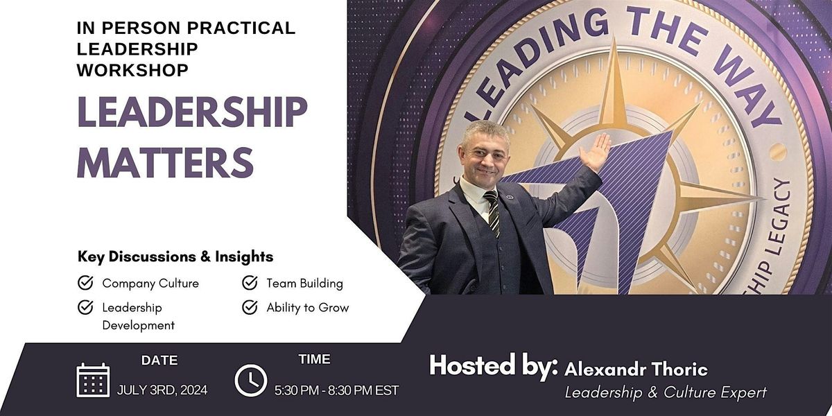 Leadership Matters - Practical Leadership Workshop