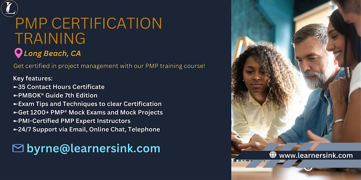 PMP Certification Program In-Person Training In Long Beach, CA