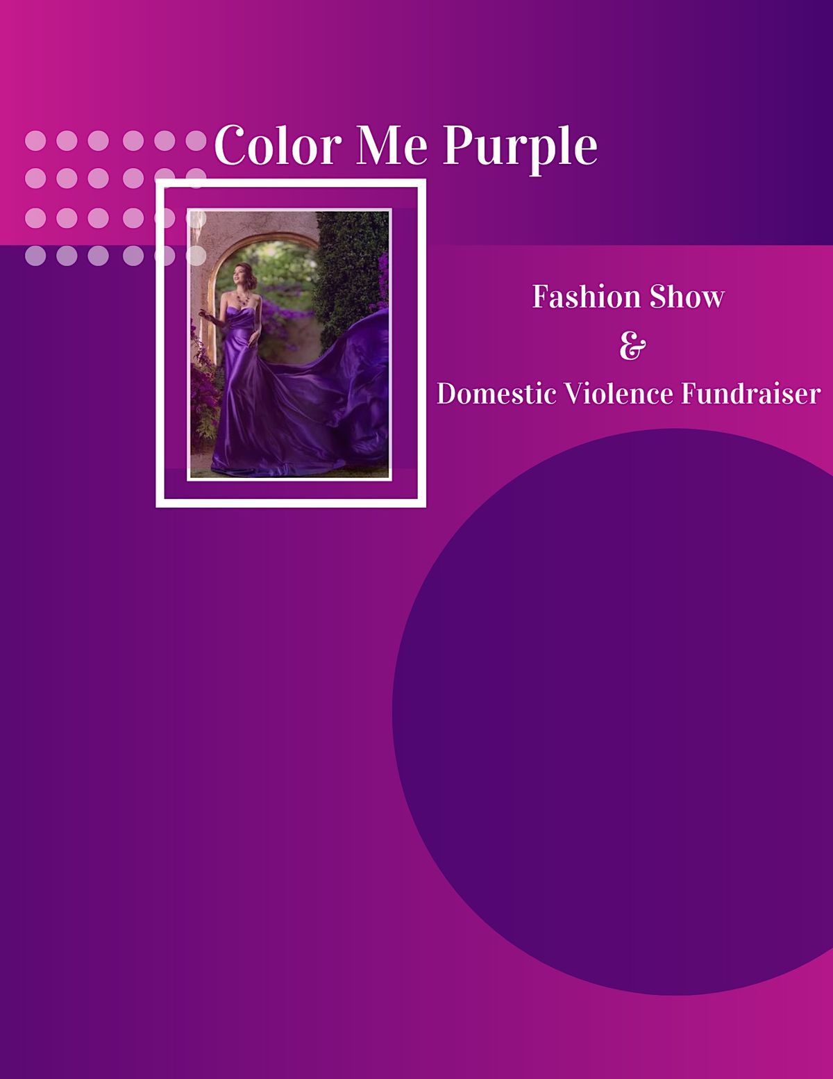 Color Me Purple Fashion Show