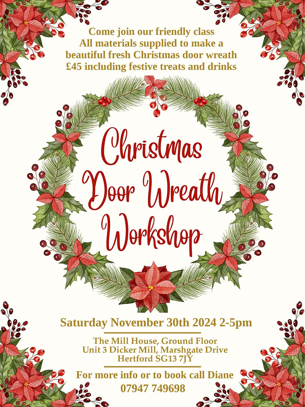 Christmas Door Wreath Workshop