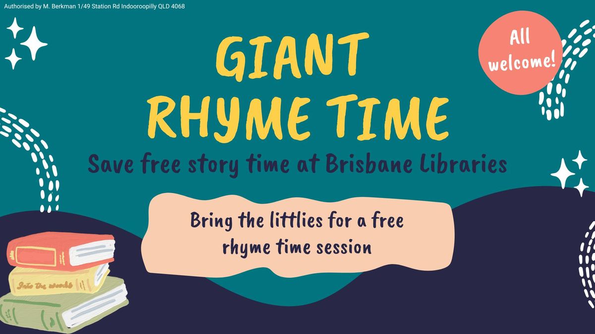 Giant Rhyme Time at King George Square