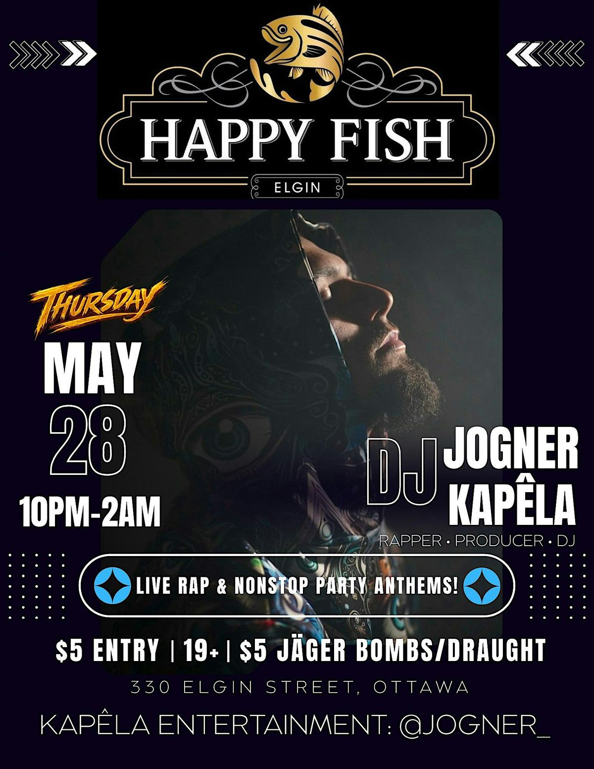 Jogner Kap\u00eala: Live at Happy Fish
