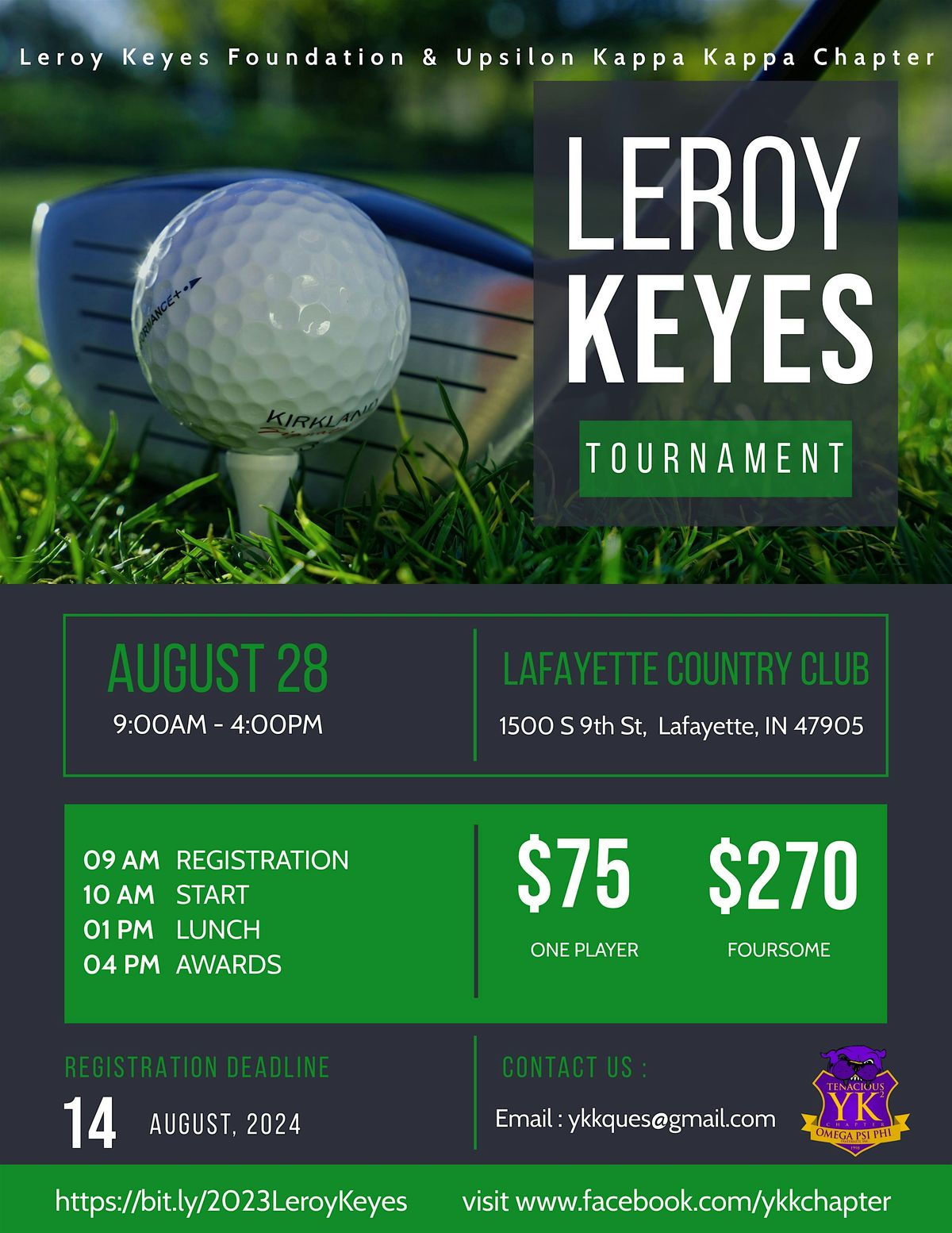 3rd Annual Leroy Keyes Golf Tournament